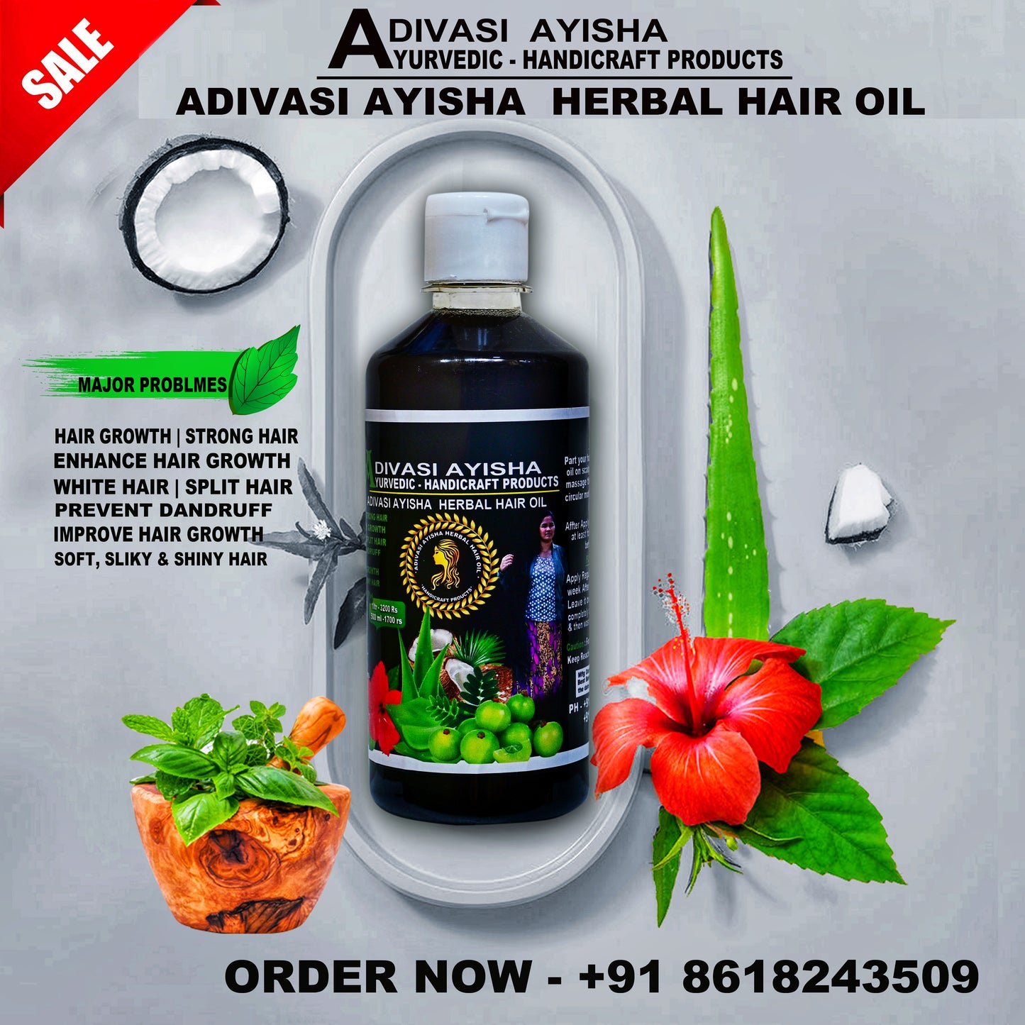 Adivasi Karnataka Hakkipikki Neelambari Hair Oil